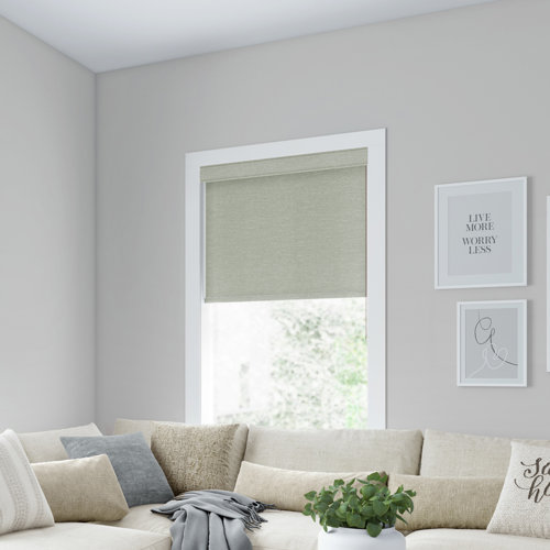 LEVOLOR Custom Heathered Cordloop Room Darkening Roller Shades Wayfair